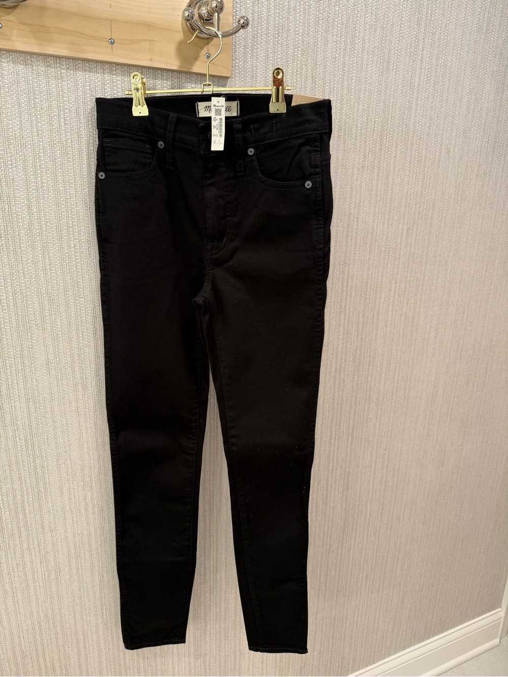Madewell Black High-Rise Skinny Jeans